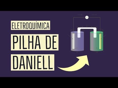 Thumbnail da aula: PILHA DE DANIELL | PILHA COBRE ZINCO | ELETROQUÍMICA | Aula 08