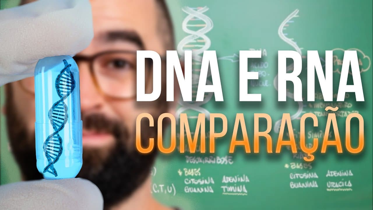 Thumbnail: DNA e RNA [ácidos nucleicos] - Aula 08 - Módulo 1: Bioquímica - Prof. Guilherme