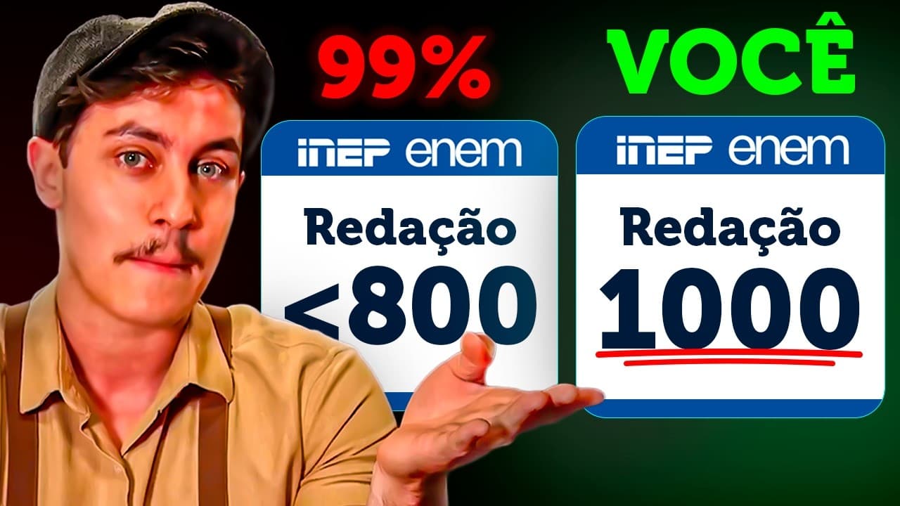 Thumbnail: Aluno nota mil na redação do ENEM…