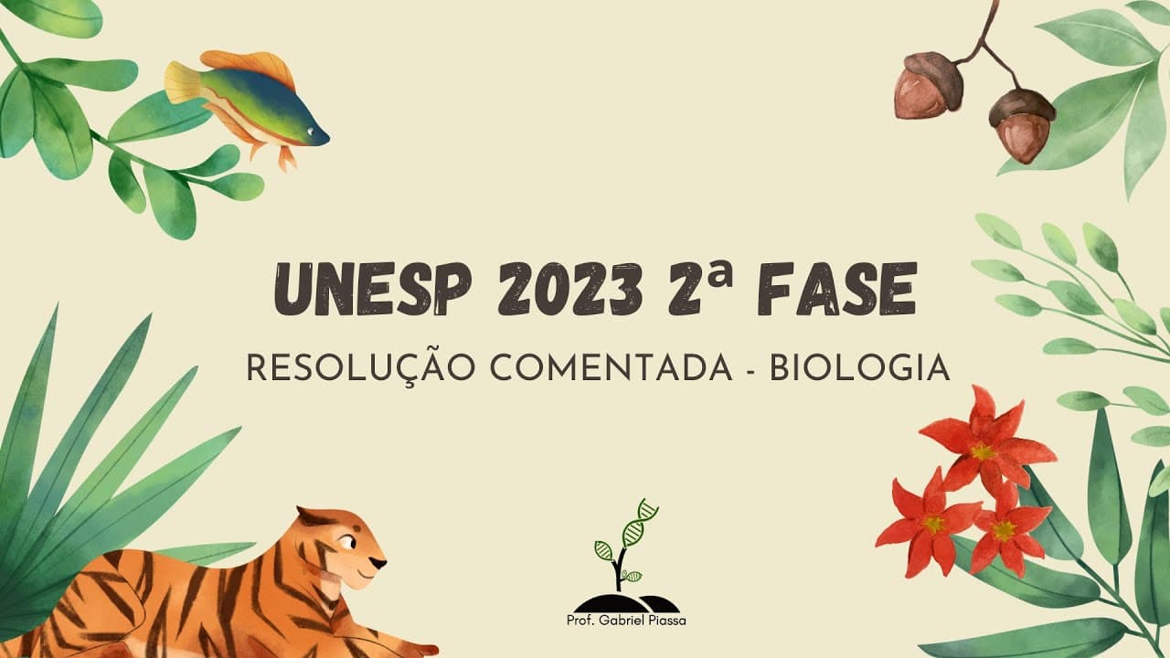 Thumbnail: Resolução UNESP 2023 Biologia Segunda Fase