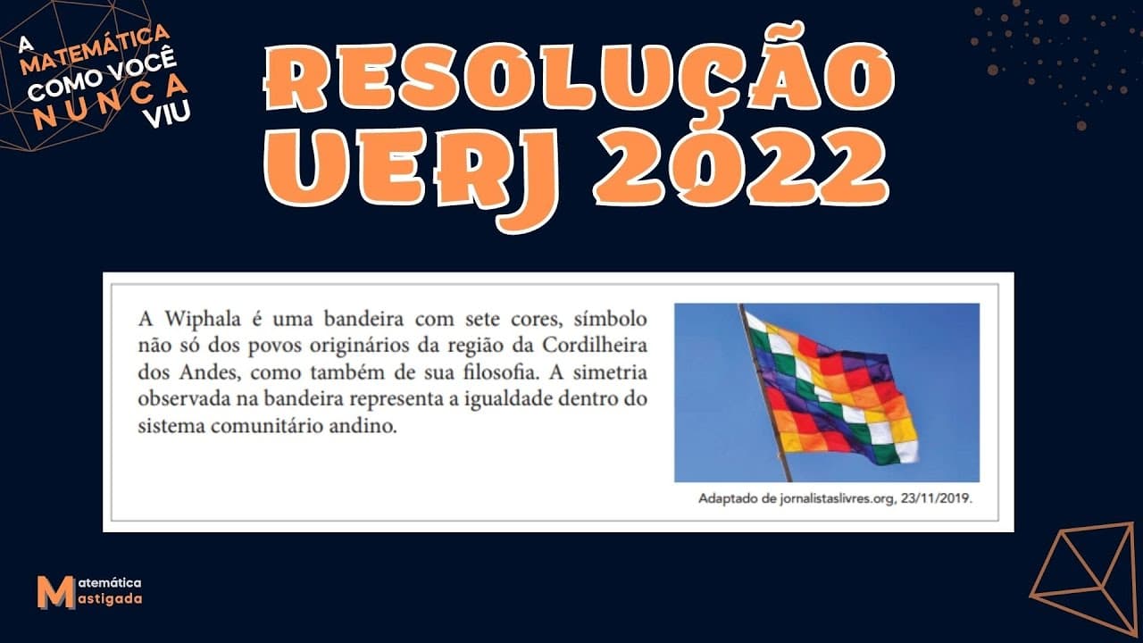 Thumbnail: UERJ 2022 - A Wiphala é uma bandeira com sete cores, símbolo não só dos povos originários