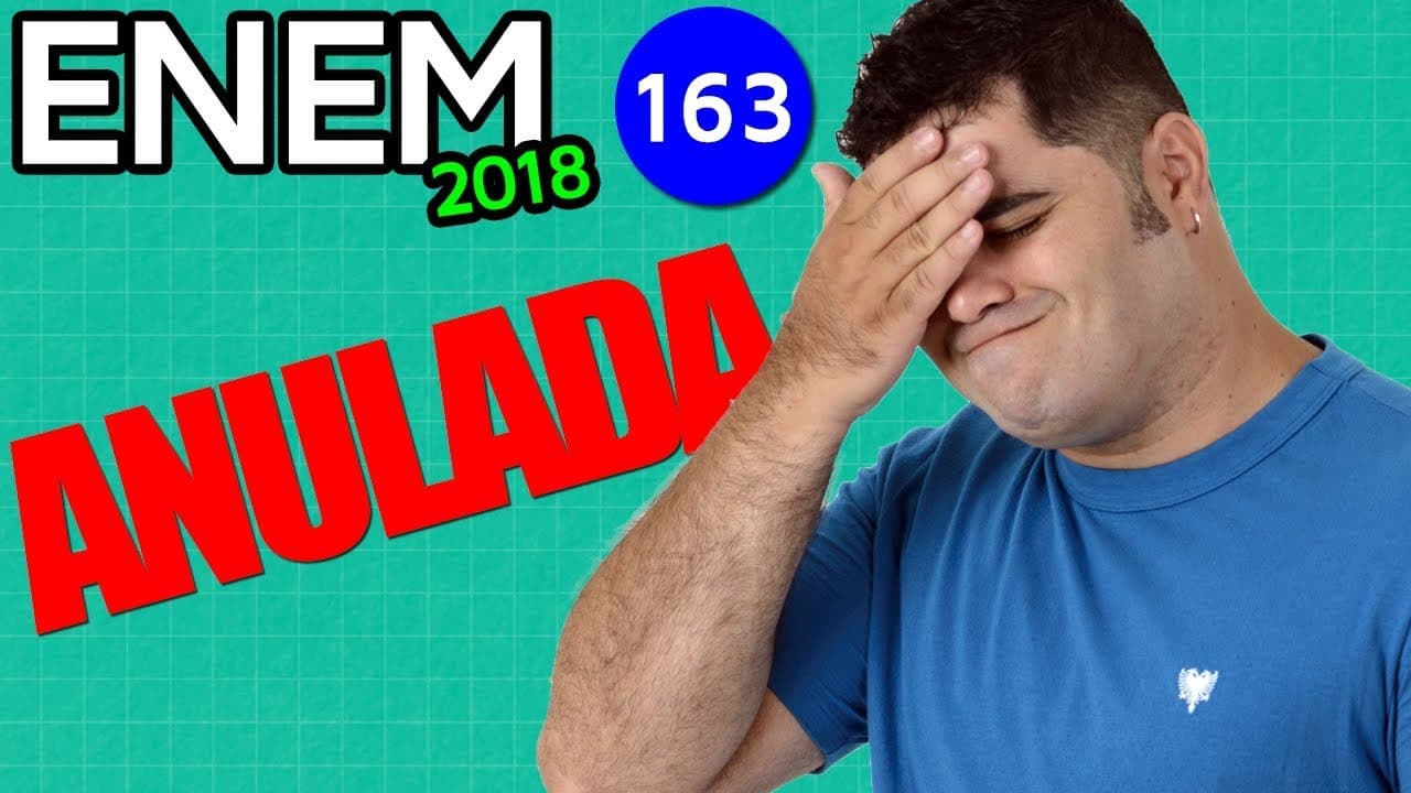 Thumbnail: ENEM 2018 Matemática 163 👉🏻 Questão ANULADA sobre Frações e Artigo 33 da Lei sobre Drogas