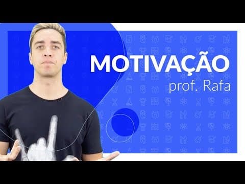 Thumbnail da aula: MOTIVAÇÃO: COMO DEFINIR SEU OBJETIVO DE ESTUDO?