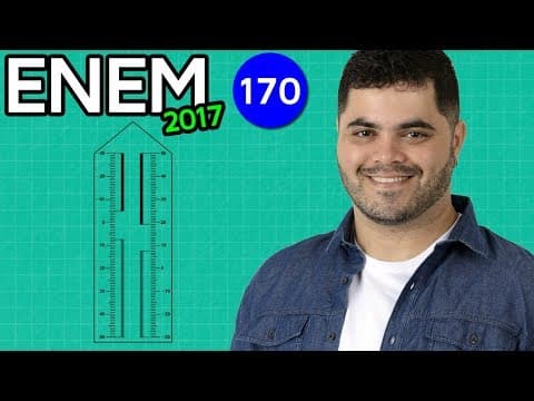 Thumbnail da aula: 🔥 ENEM 2017 Matemática #35 👉 Temperatura Máxima no Termômetro