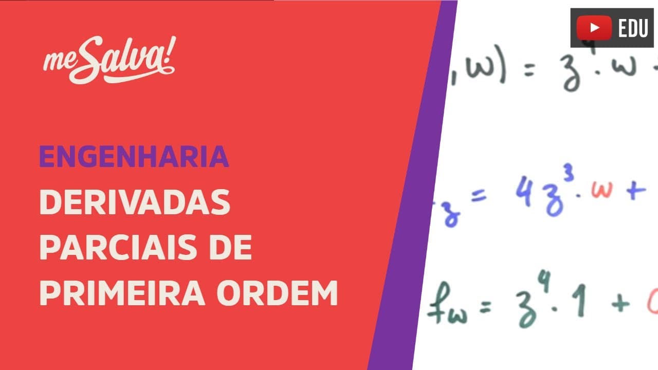 Thumbnail: Me Salva! EXDEP01 - Derivadas Parciais de Primeira Ordem - Cálculo II