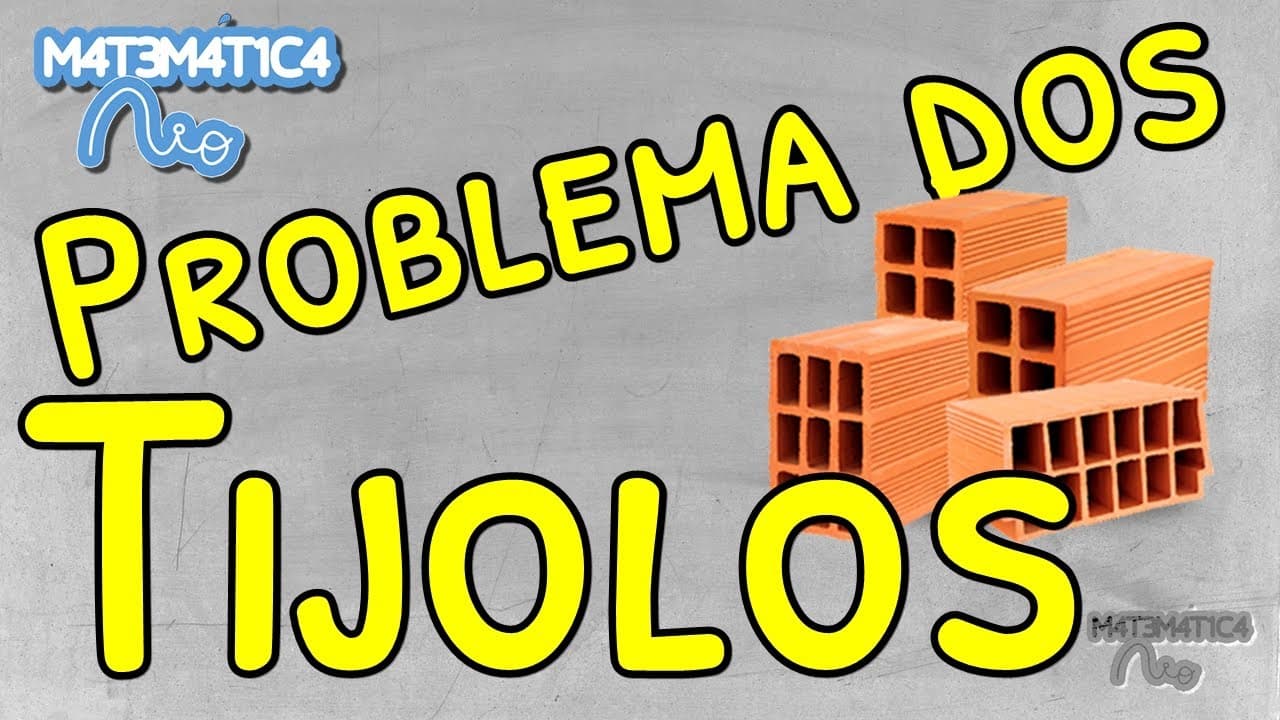 Thumbnail: Se 1 tijolo pesa 1kg + 1/2 tijolo, então quanto pesa 1 tijolo e 1/2?