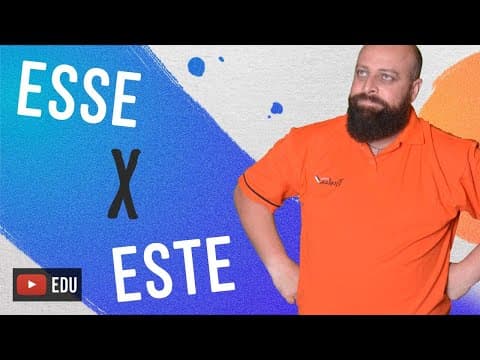 Thumbnail da aula: Este x Esse - com Professor Noslen