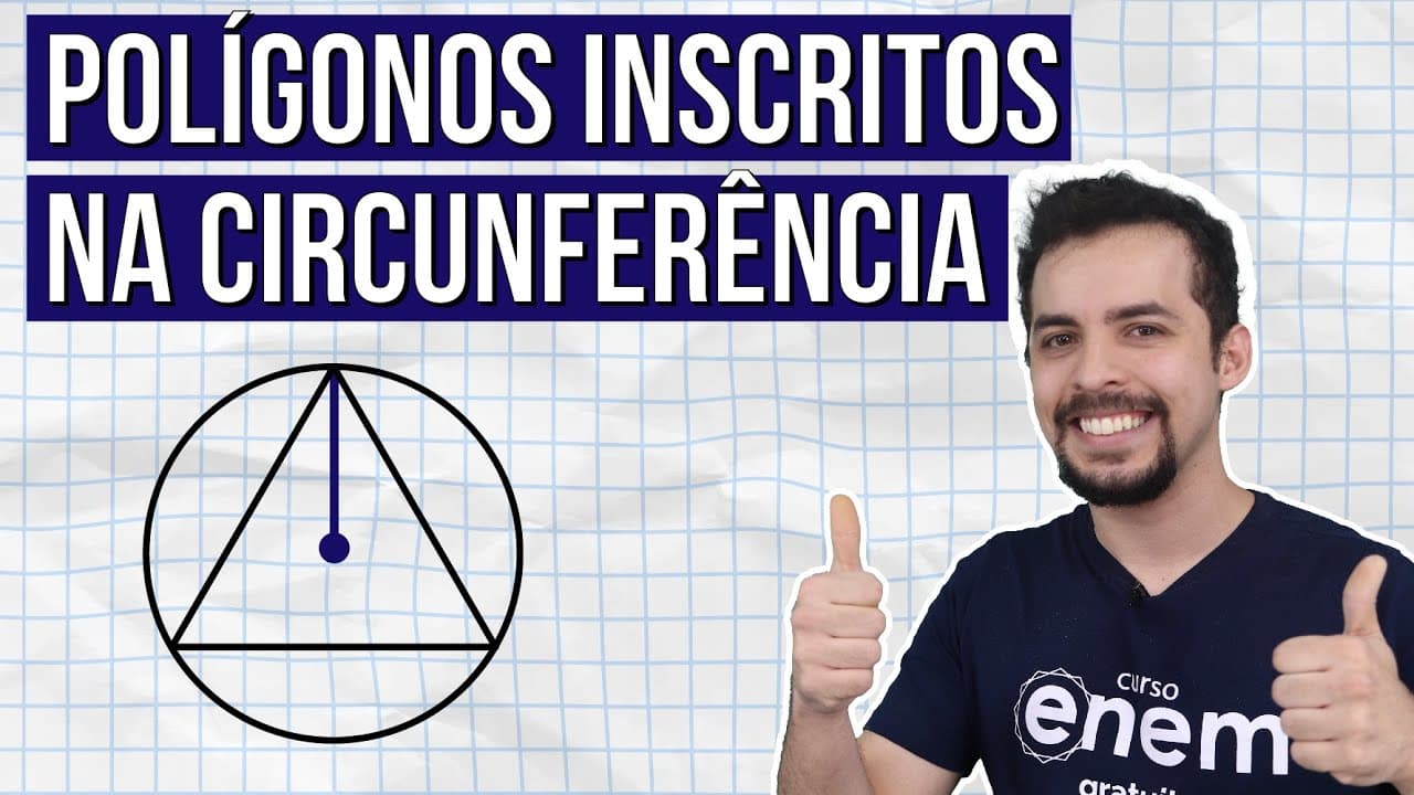 Thumbnail: POLÍGONOS INSCRITOS NA CIRCUNFERÊNCIA: O que são, Propriedades e Exemplos | Lucas Borguesan