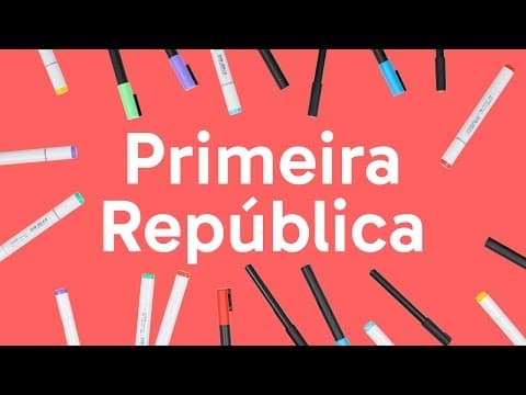 Thumbnail da aula: PRIMEIRA REPÚBLICA: O QUE CAI NO VESTIBULAR? | HISTÓRIA | QUER QUE DESENHE?