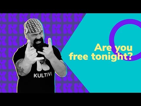 Thumbnail da aula: Are you free tonight? | Inglês 2.0 | Kultivi | Rui Ventura