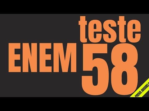 Thumbnail da aula: História no ENEM: q. 58