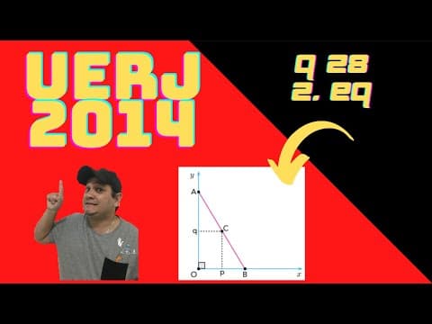 Thumbnail da aula: UERJ 2014 Questão 28 2o EQ Matemática - O gráfico abaixo mostra o segmento de reta AB, sobre o ...