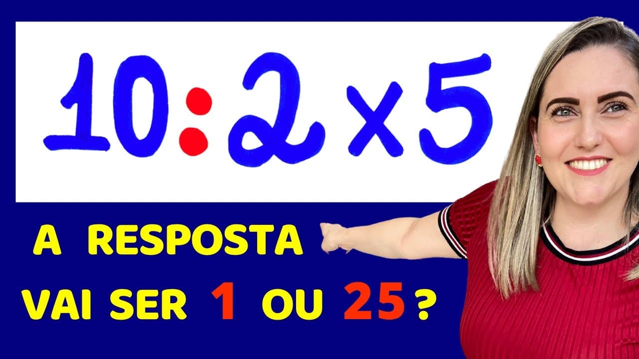 Thumbnail: 😱CONSEGUE DESCOBRIR A RESPOSTA CERTA ??? Matemática básica todo dia.📚🚀