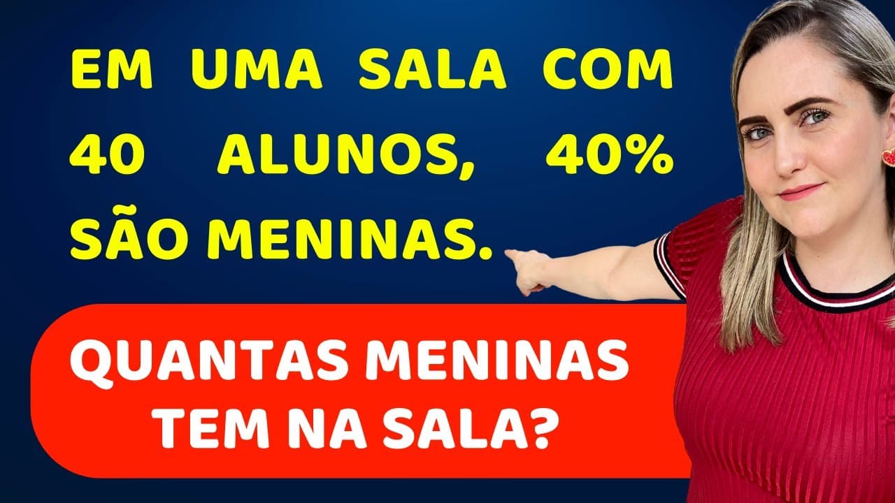 Thumbnail: 🤯😱CONSEGUE RESOLVER PORCENTAGEM??   Matemática básica todo dia.📚🚀