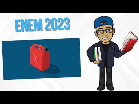 Thumbnail da aula: Enem 2023- A gasolina é uma mistura de hidrocarbonetos de cadeias saturadas contendo de 8 a 12 ...