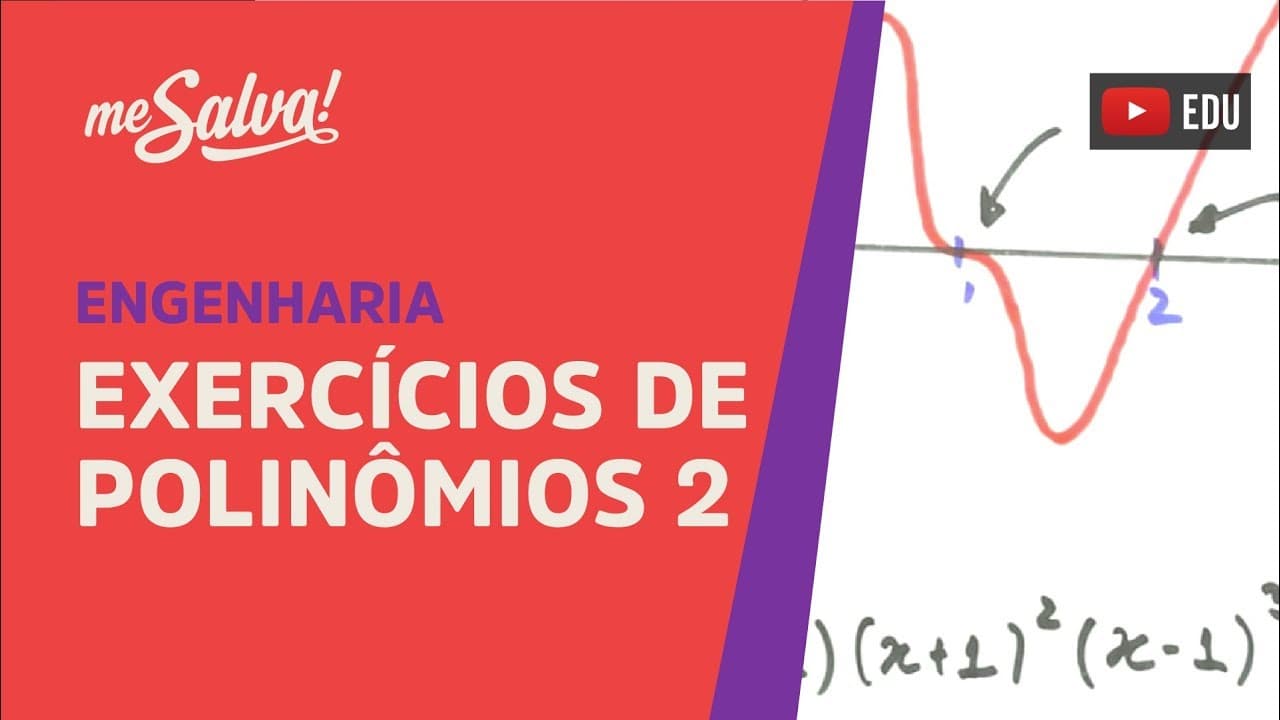 Thumbnail: Me Salva! PRC13 - Exercícios polinômios II - Análise de gráficos