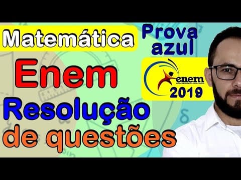 Thumbnail da aula: Enem 2019 - matemática - resolução das questões