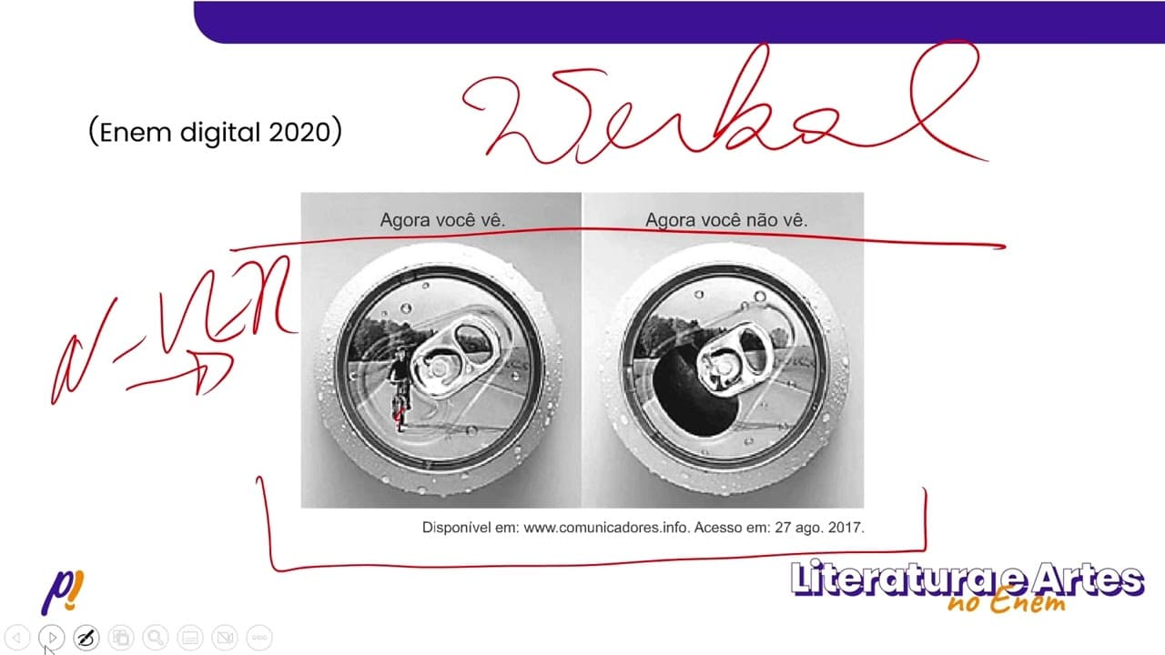 Thumbnail: ENEM DIGITAL 2020 - Teoria Literária |Essa é uma campanha de conscientização sobre os efeitos do...