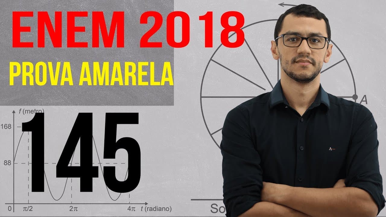 Thumbnail: Questão 145  Enem 2018 Matemática   Trigonometria