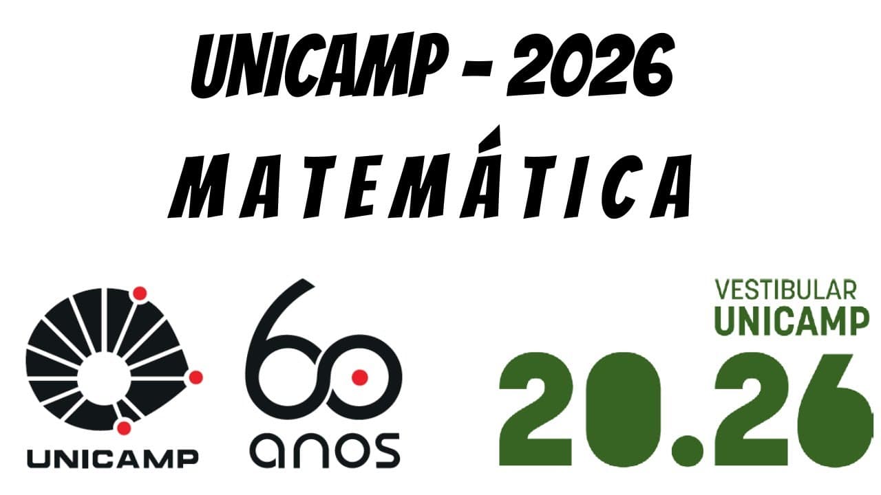 Thumbnail: UNICAMP 2026 - CORREÇÃO DE MATEMÁTICA