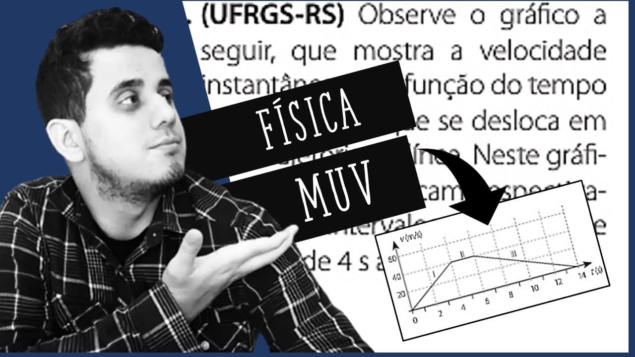 Thumbnail: MUV - (UFRGS-RS) - observe o gráfico a seguir, que mostra a velocidade instantânea v...