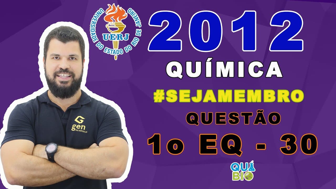 Thumbnail: UERJ 2012 - 1o EQ - Questão 30 - Em uma das etapas do ciclo de Krebs ocorre uma reação química na