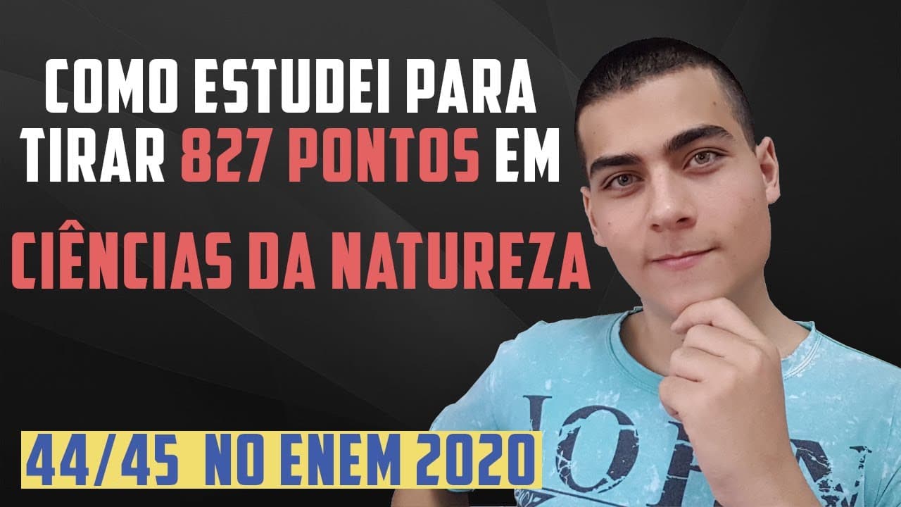 Thumbnail: ESTUDE NATUREZA PARA O ENEM COM ESSE MÉTODO E ACERTE MAIS QUESTÕES!