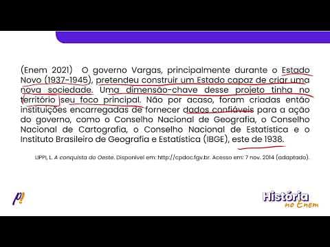 Thumbnail da aula: ENEM 2021 - PRIMEIRA REPÚBLICA. A ERA VARGAS| O governo Vargas, principalmente durante o Estado...