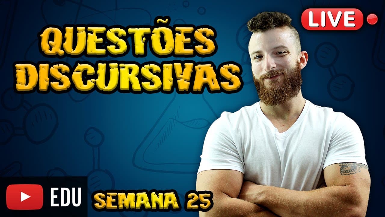 Thumbnail: LIVE - QUESTÕES DISCURSIVAS - SEMANA 25 (UERJ 2016)