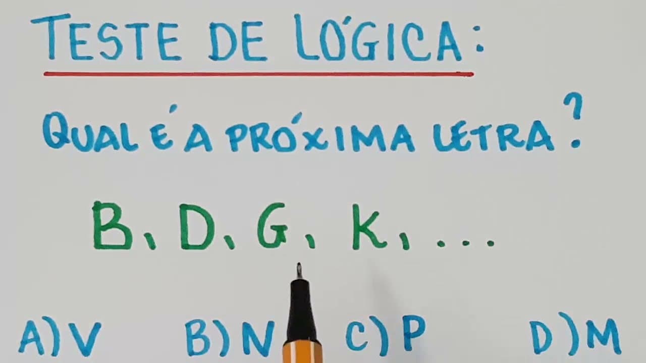 Thumbnail: 🔥 HELP MATEMÁTICA BÁSICA - Qual é a próxima letra?  #229
