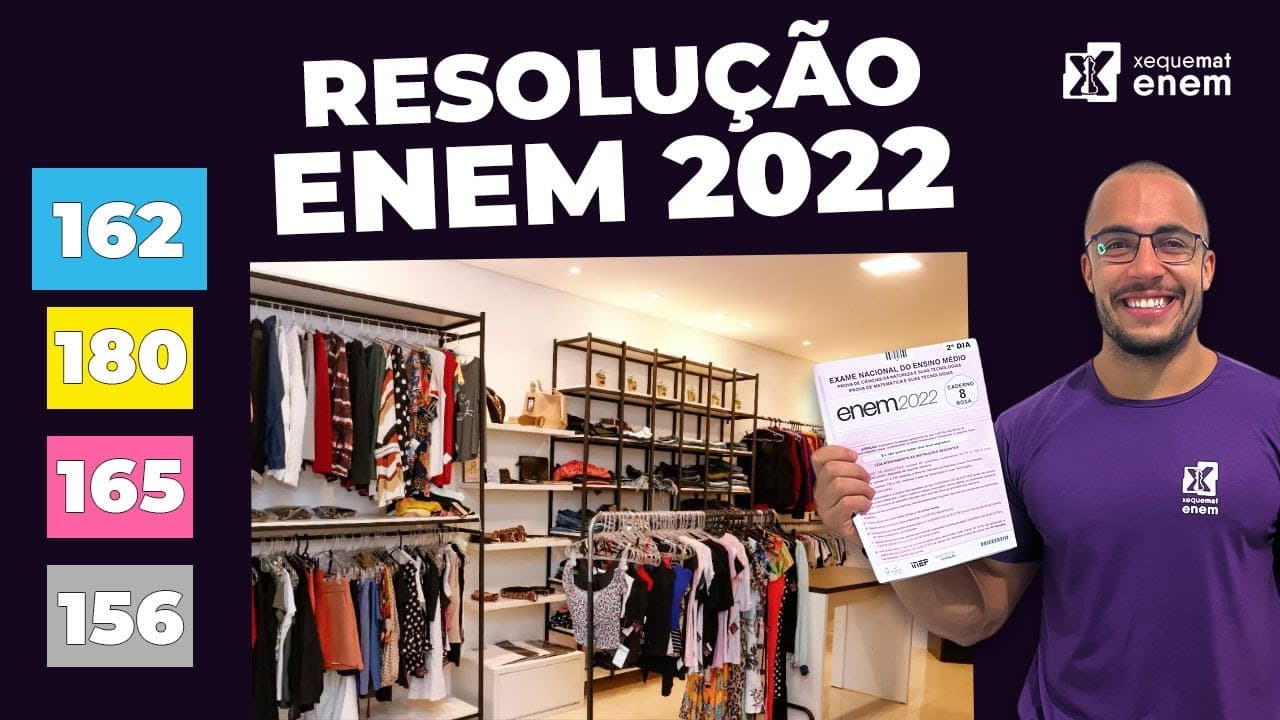 Thumbnail: 🔘Questão 162 - Caderno Azul | Progressão Aritmética | MATEMÁTICA ENEM 2022