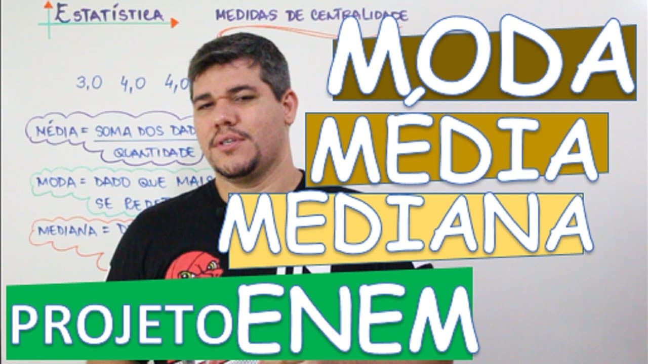 Thumbnail: NOÇÕES DE ESTATÍSTICA : MODA, MÉDIA E MEDIANA (17/21)