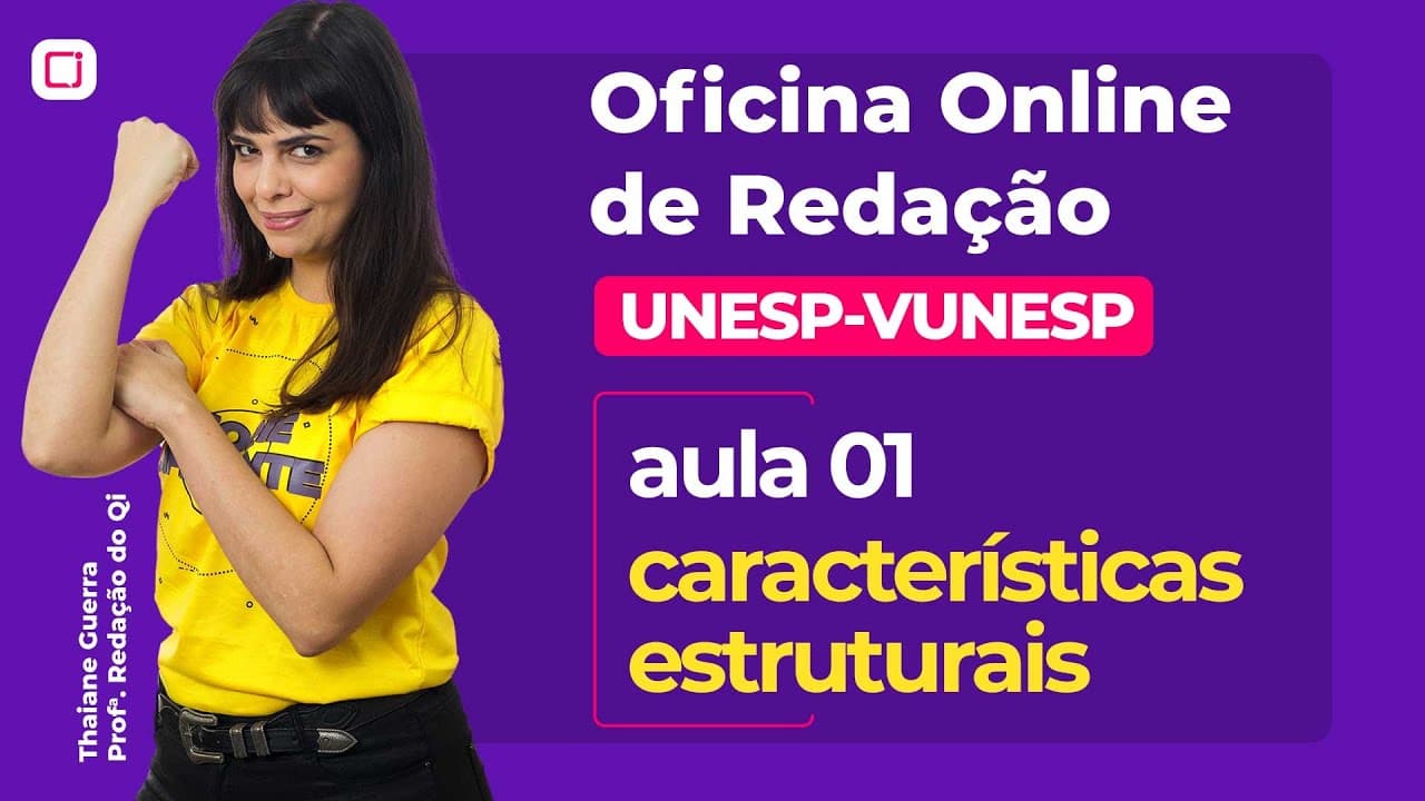 Thumbnail: Redação UNESP-VUNESP | Oficina Online