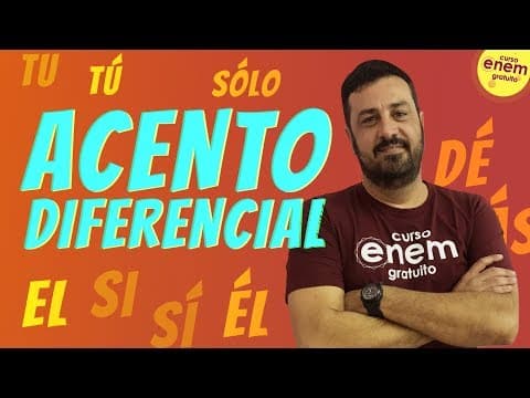 Thumbnail da aula: ACENTO DIFERENCIAL (ACENTO DIACRÍTICO) | Resumo de Espanhol para o Enem