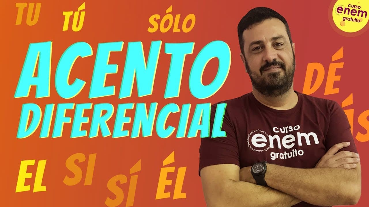 Thumbnail: ACENTO DIFERENCIAL (ACENTO DIACRÍTICO) | Resumo de Espanhol para o Enem