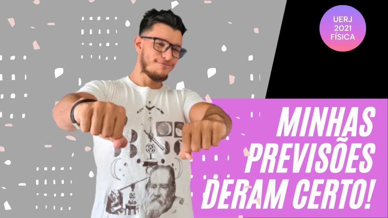 Thumbnail: Gabarito Física Uerj 2021   Resolução Comentada