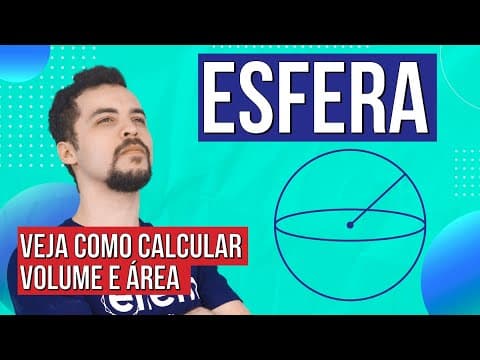 Thumbnail da aula: ESFERA: elementos, cálculo do volume e da área | Geometria Básica | Lucas Borguezan