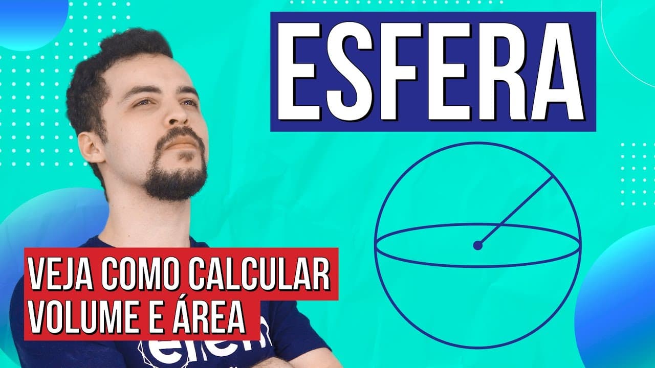 Thumbnail: ESFERA: elementos, cálculo do volume e da área | Geometria Básica | Lucas Borguezan