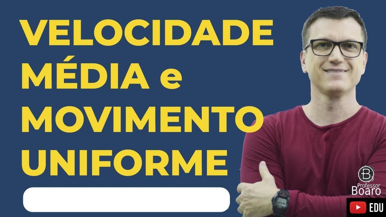 Thumbnail: VELOCIDADE MÉDIA e MOVIMENTO UNIFORME | Cai TODO anooooo!!!!