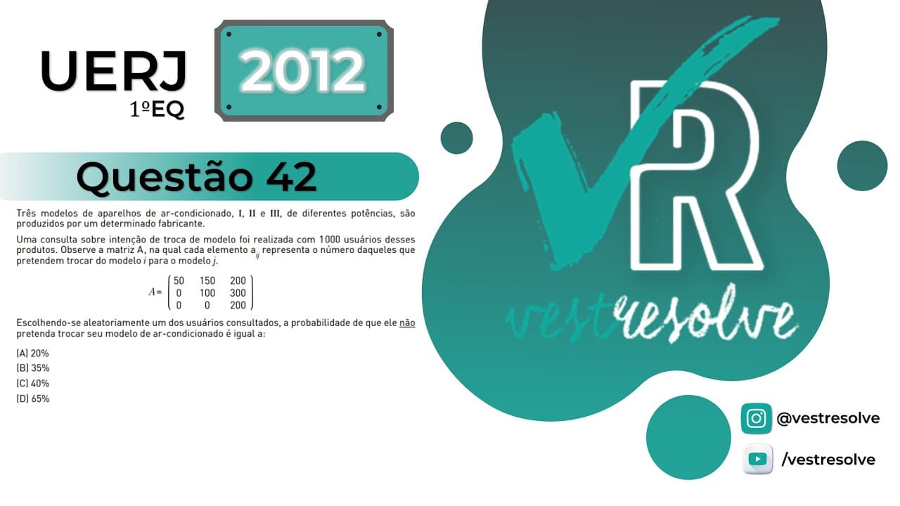 Thumbnail: Matemática - L5 - Uerj 2012