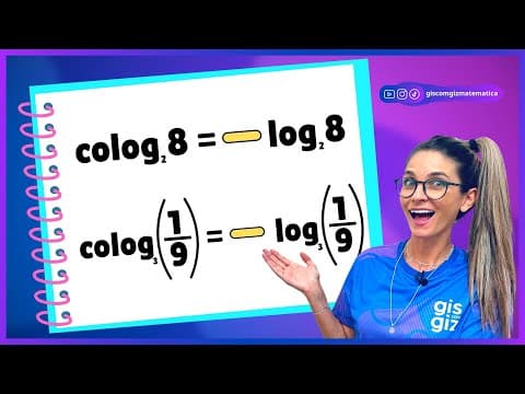 Thumbnail da aula: COLOGARITMO - DEFINIÇÃO EXEMPLOS E EXERCÍCIOS