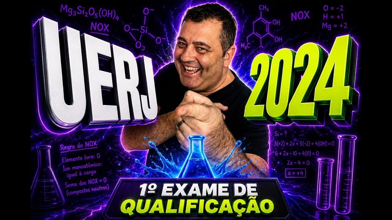 Thumbnail: 💡 UERJ 2024 | Para a produção de uma solução antisséptica à base de iodo foram empregados