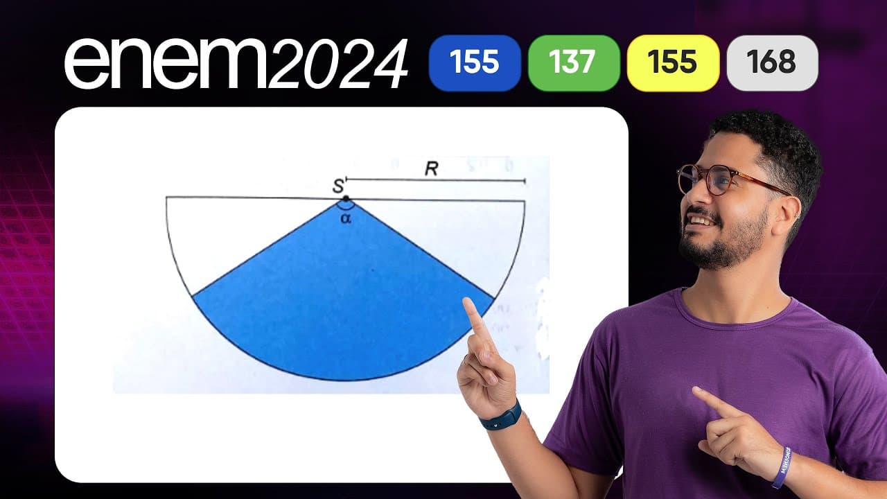 Thumbnail: Questão 155 - Caderno Azul | Geometria Plana | MATEMÁTICA ENEM 2024