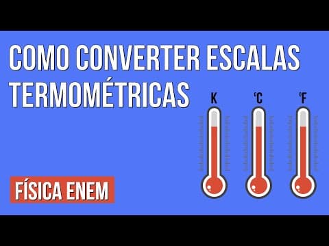 Thumbnail da aula: CONVERSÃO DE ESCALAS TERMOMÉTRICAS: RESUMO ENEM. Prof. Luizildo Pittol