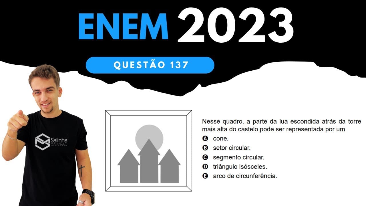 Thumbnail: ENEM 2023 - QUESTÃO 137 - As figuras pintadas no quadro da sala de estar de uma residência