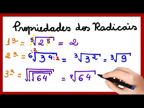 Thumbnail da aula: RADICAIS E SUAS PROPRIEDADES. APRENDA EM UMA AULA SIMPLES E RÁPIDA .√√√