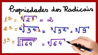 RADICAIS E SUAS PROPRIEDADES. APRENDA EM UMA AULA SIMPLES E RÁPIDA .√√√