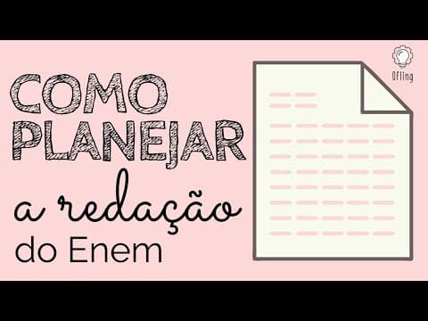 Thumbnail da aula: JEITO INFALÍVEL DE PLANEJAR A REDAÇÃO DO ENEM