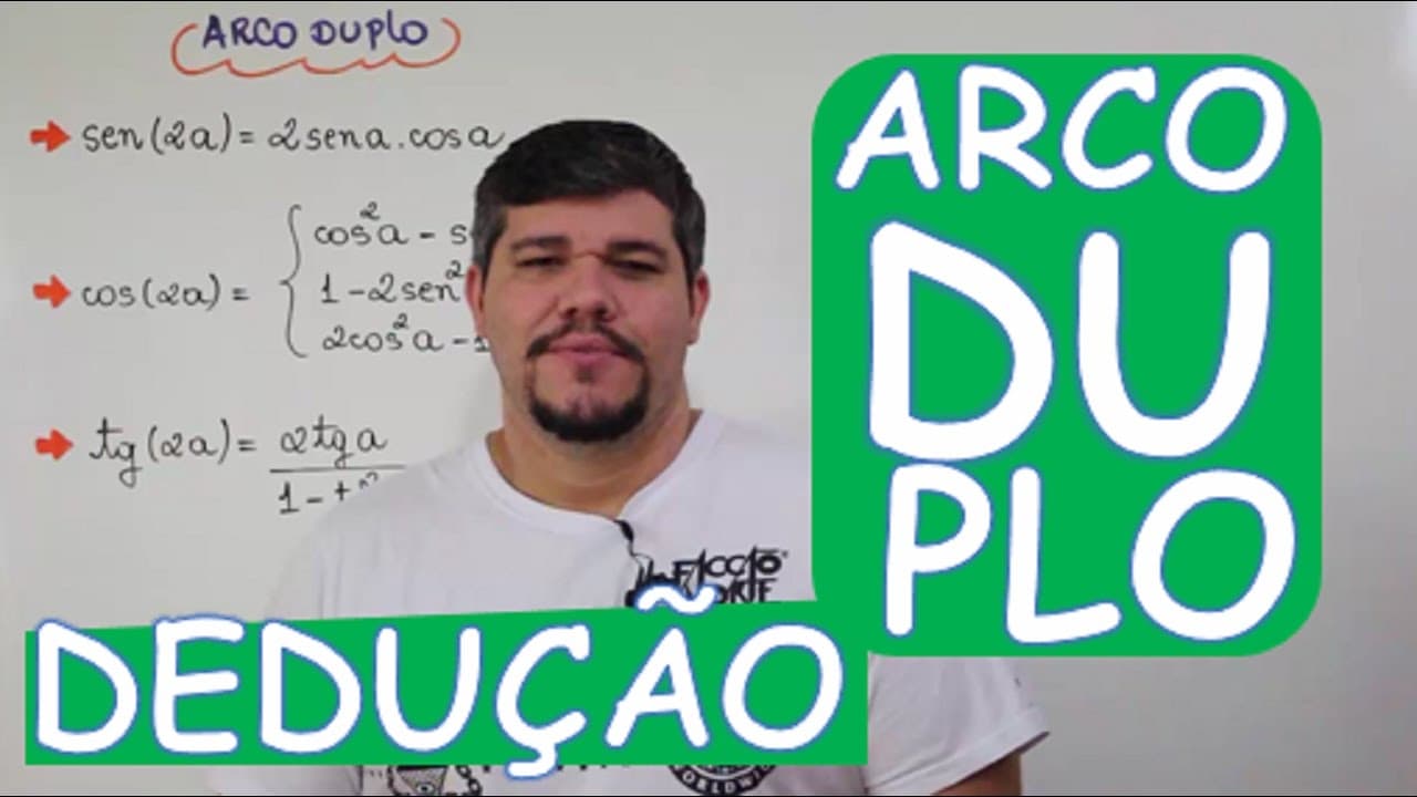 Thumbnail: FÓRMULAS DO ARCO DUPLO (DEDUÇÃO A PARTIR DAS FÓRMULAS DE ADIÇÃO DE ARCOS) (AULA 19/24)
