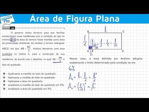 Thumbnail da aula: ENEM 2009 Matemática #5 - Área de Figura Plana e Porcentagem